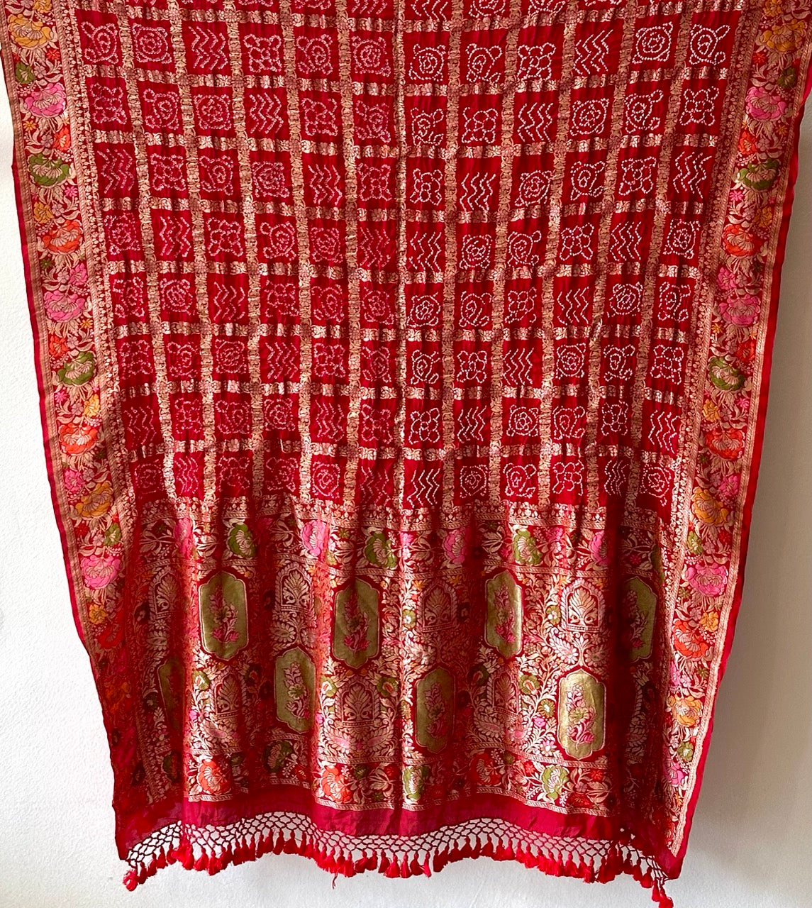 royal-red-pure-banarasi-georgette-meenakari-gharchola-bandhani-dupatta