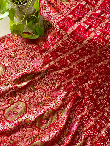 royal-red-pure-banarasi-georgette-meenakari-gharchola-bandhani-dupatta