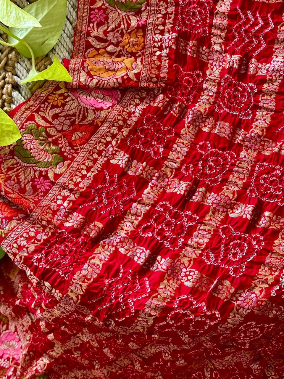 royal-red-pure-banarasi-georgette-meenakari-gharchola-bandhani-dupatta