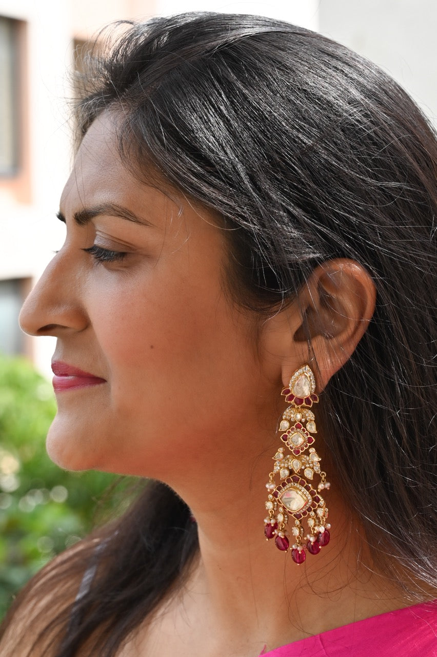 ruby-radiance-moissanite-cocktail-earrings