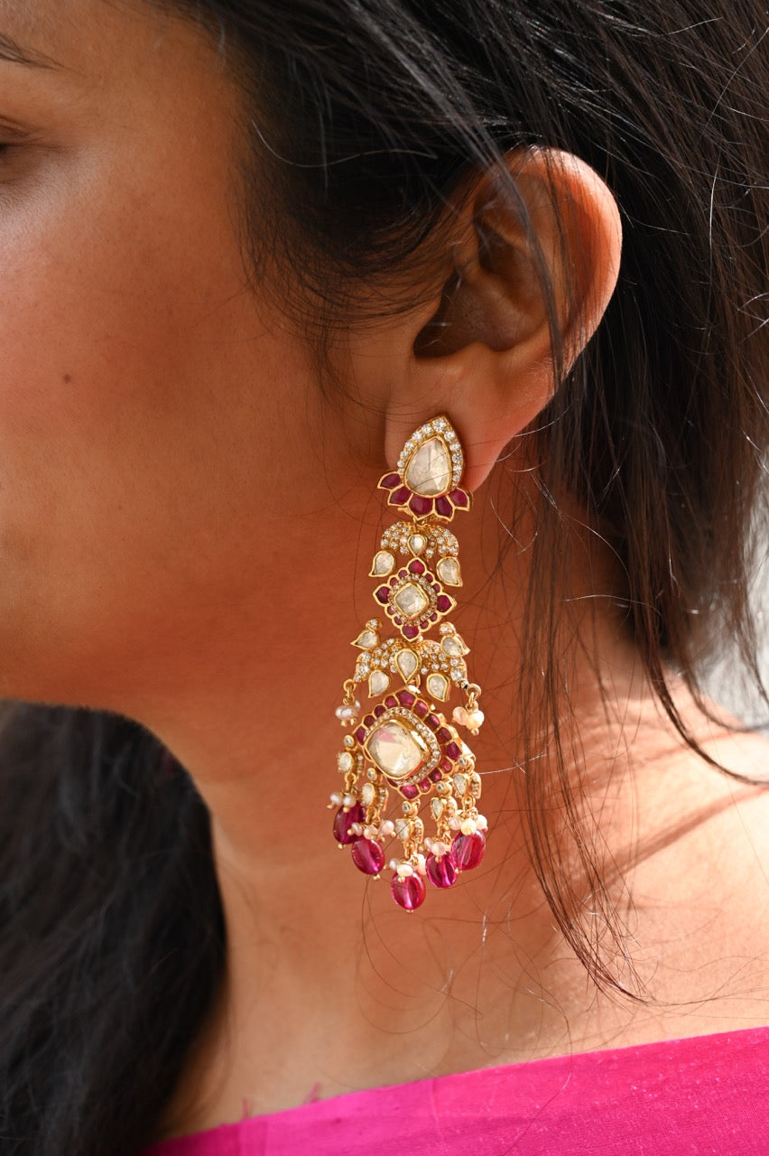 ruby-radiance-moissanite-cocktail-earrings