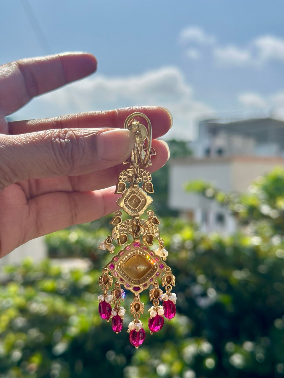 ruby-radiance-moissanite-cocktail-earrings