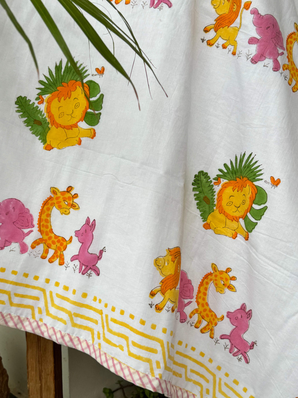lion king safari print kids summer dohar lightweight breathable mulmul blanket eco friendly azo free dyes