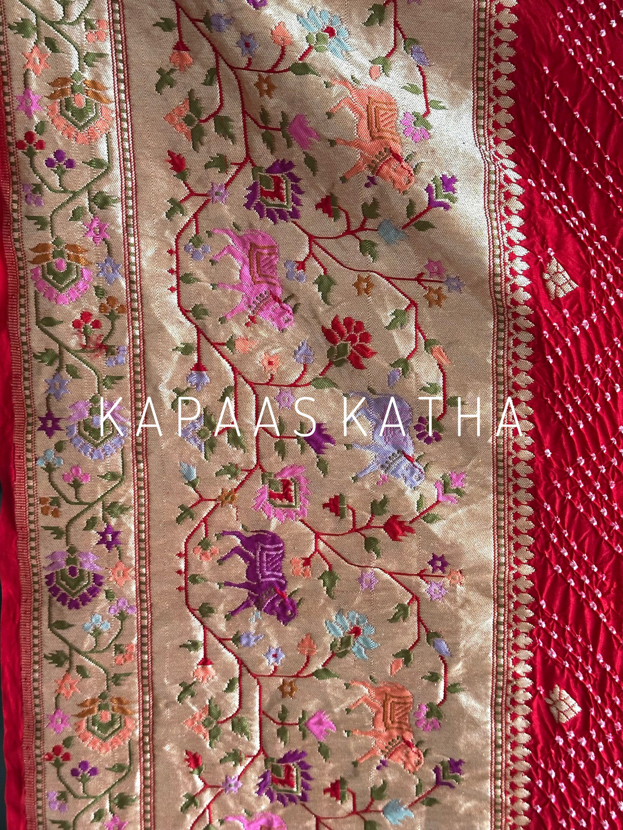 soft-silk-bandhani-saree-draped-elegantly