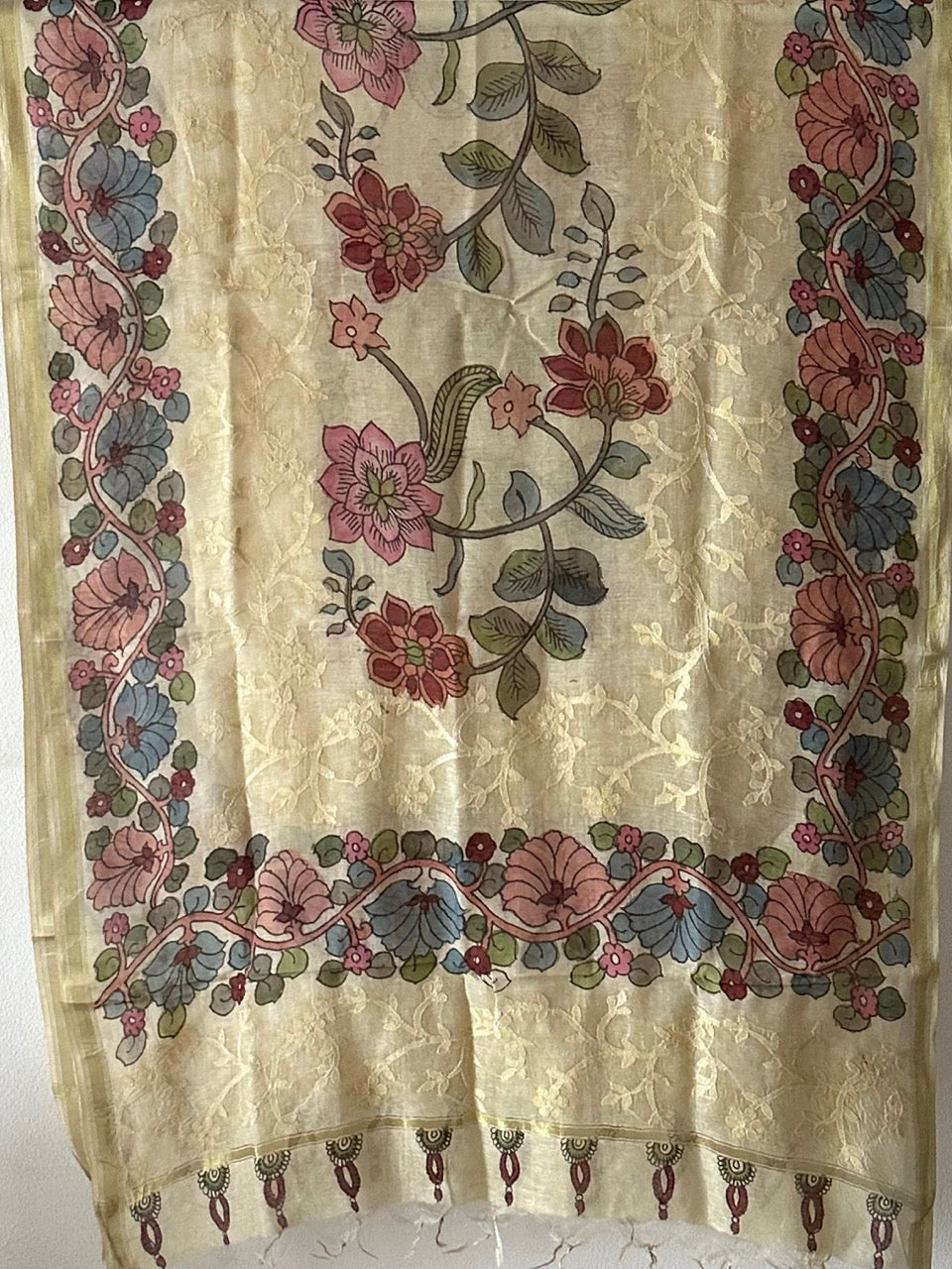 stylish-floral-chanderi-cotton-silk-lucknow-chikankari-kalamkari-dupatta