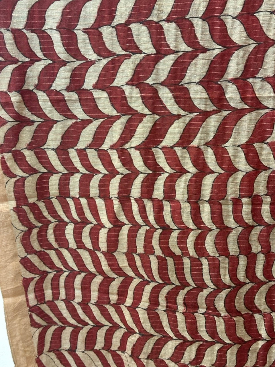 stylish-handloom-matka-silk-kalamkari-saree