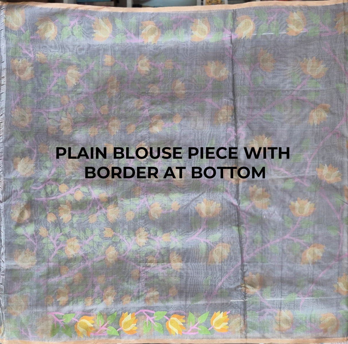 Sunehri Maati - Handloom Muslin Silk Saree with Jamdani weaving