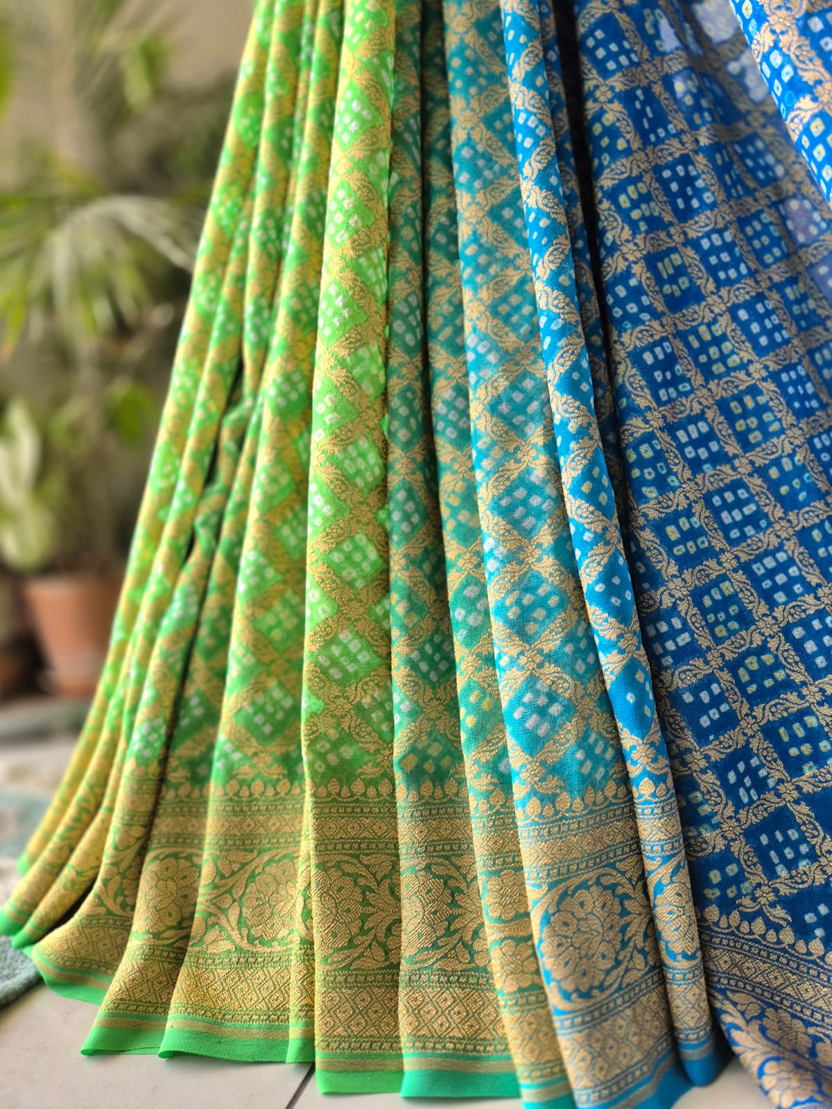 super-exclusive-pure-banarsi-georgette-bandhani-saree