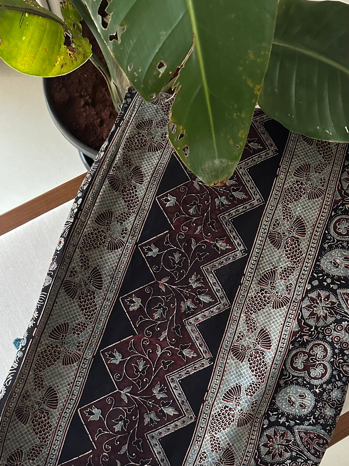 traditional-ajrakh-chanderi-mulmul-saree