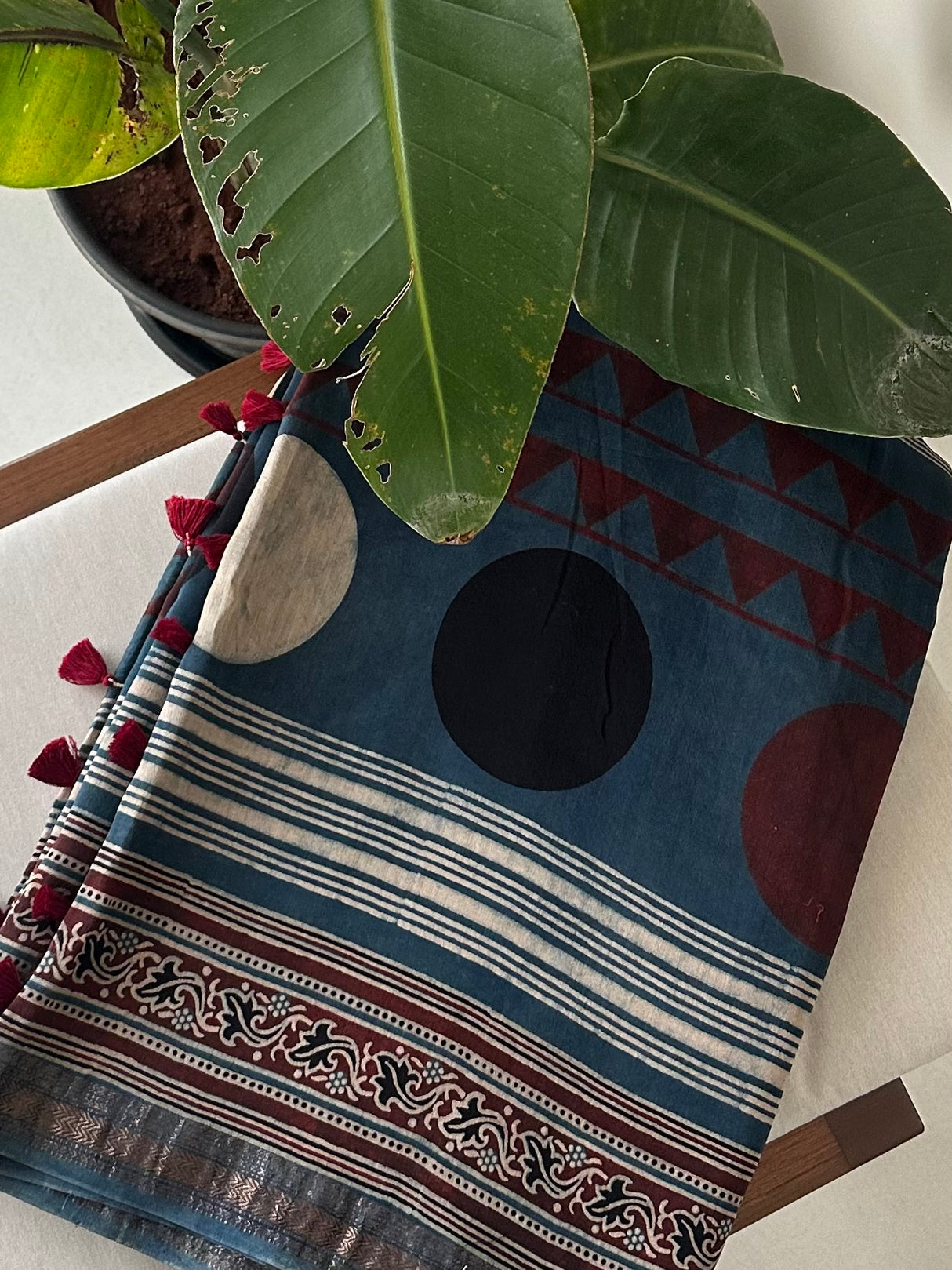 traditional-ajrakh-chanderi-saree