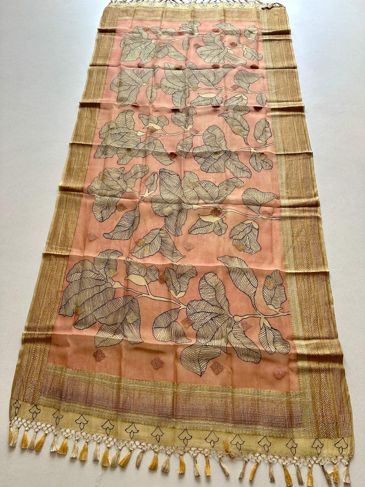 traditional-kalamkari-organza-dupatta