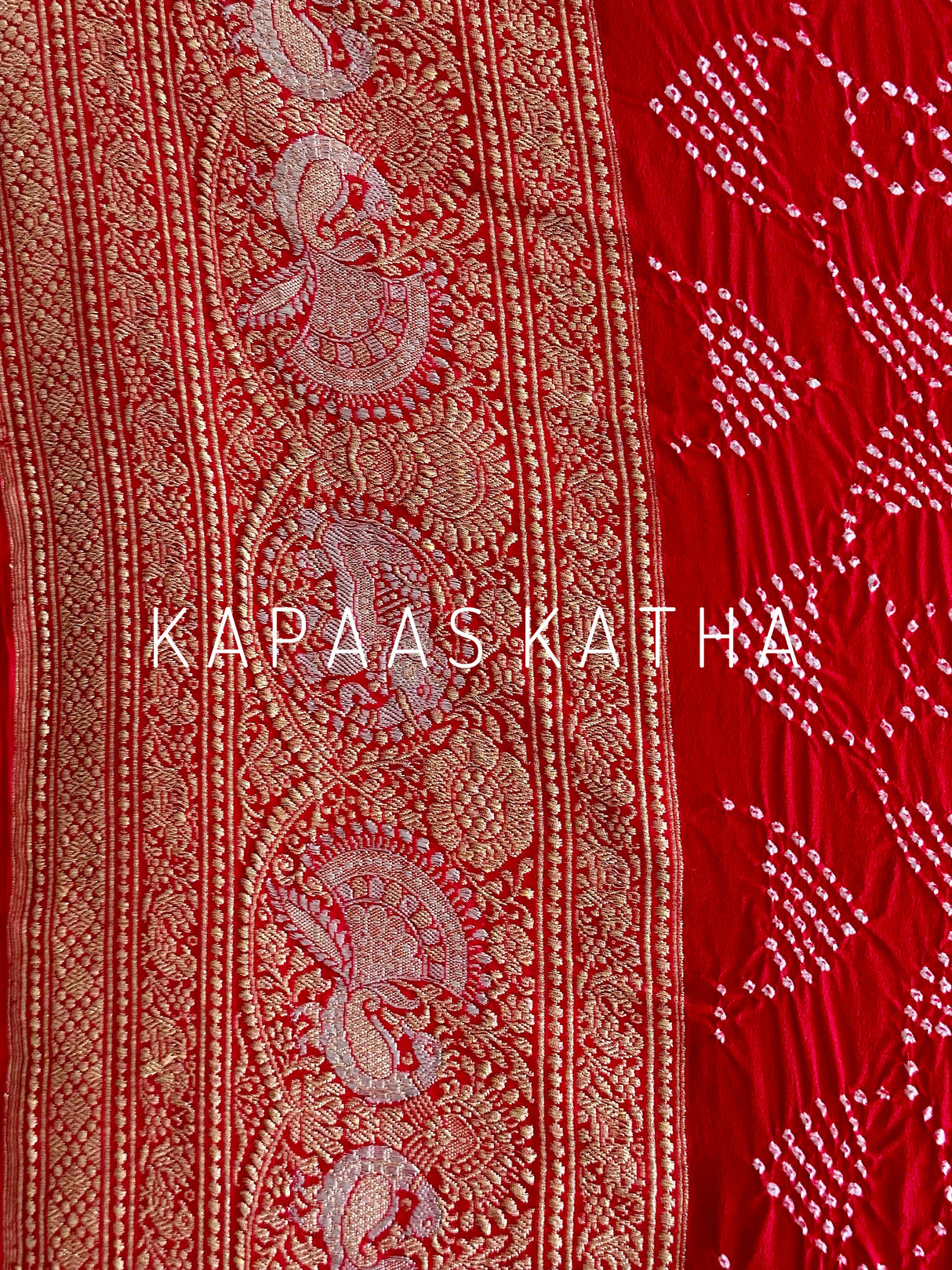 traditional-red-bandhani-saree
