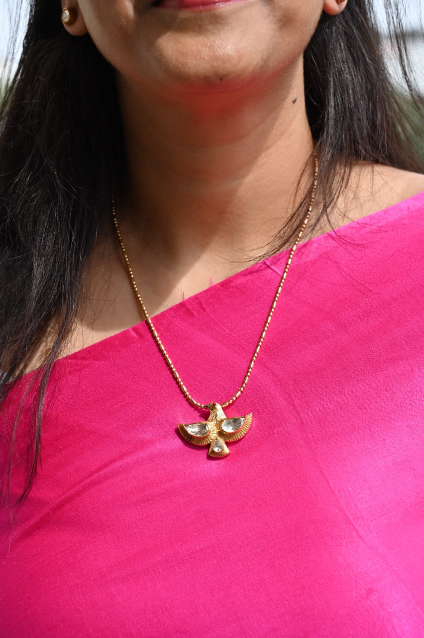 udaan-92-5-silver-pendant-necklace-set-with-moissanite-polki