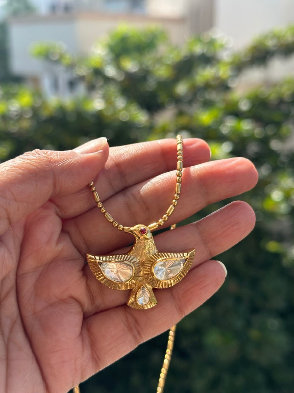 udaan-92-5-silver-pendant-necklace-set-with-moissanite-polki