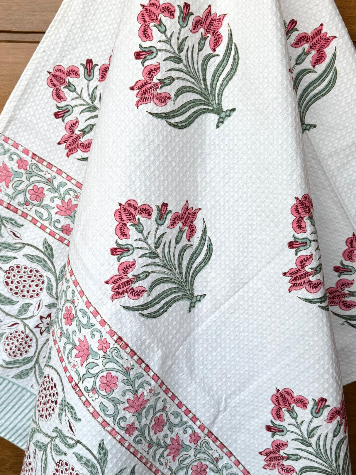 white-handblock-printed-cotton-waffle-beach-towel