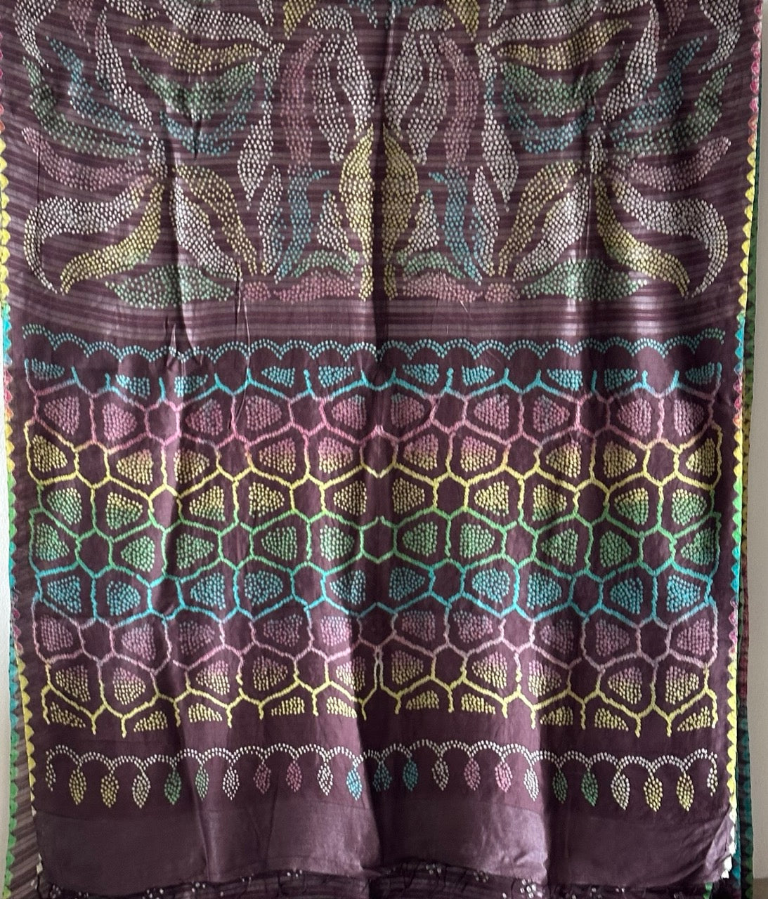 vanraj-brownish-mauve-munga-silk-bandhani-saree-with-multicoloured-bandhej