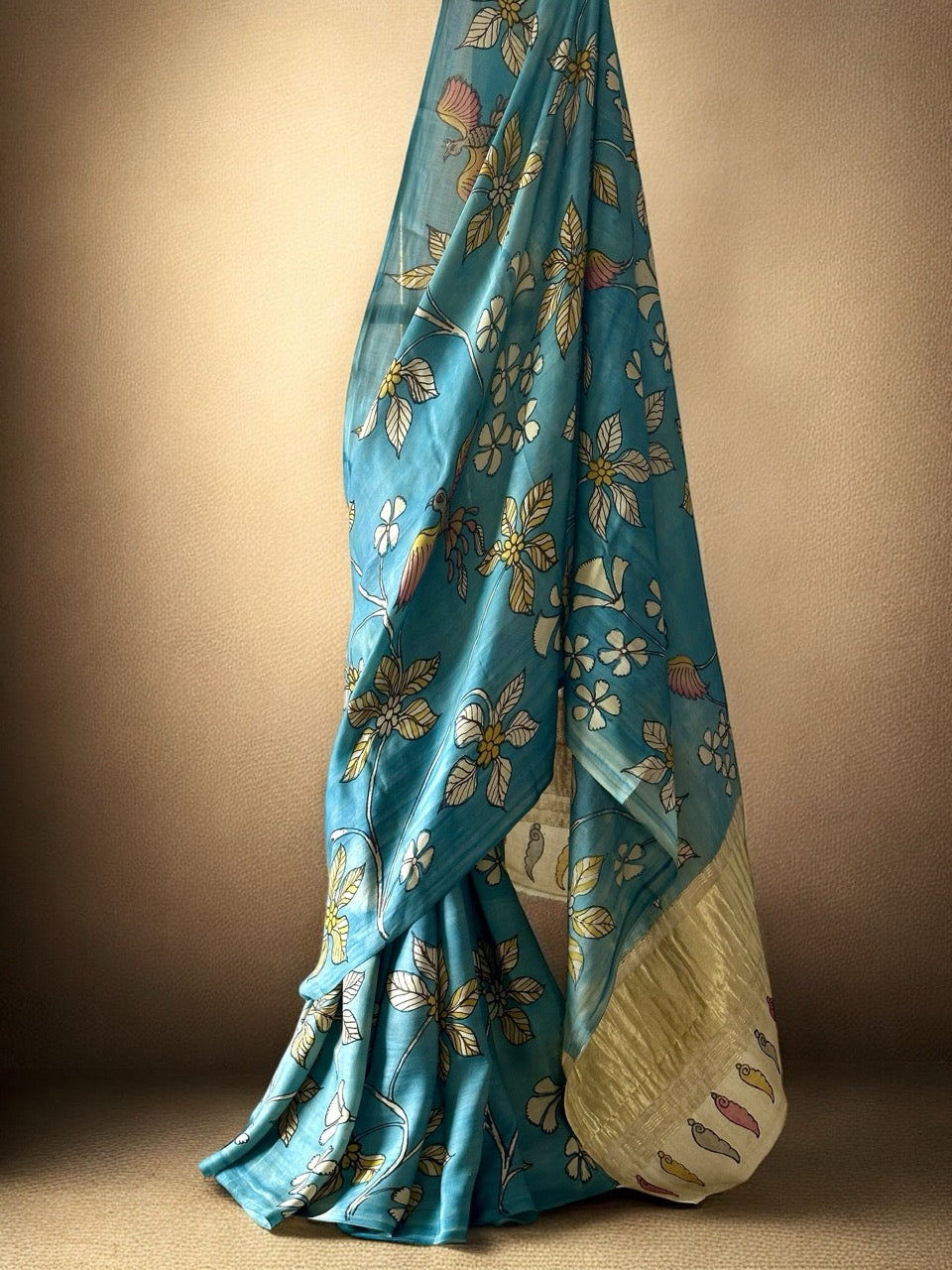 varnika-gajji-silk-kalamkari-saree