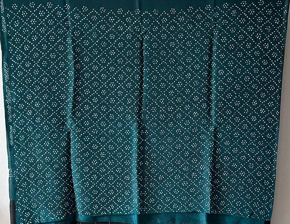 very-smart-and-stylish-habotai-silk-bandhani-saree-in-black-and-teal