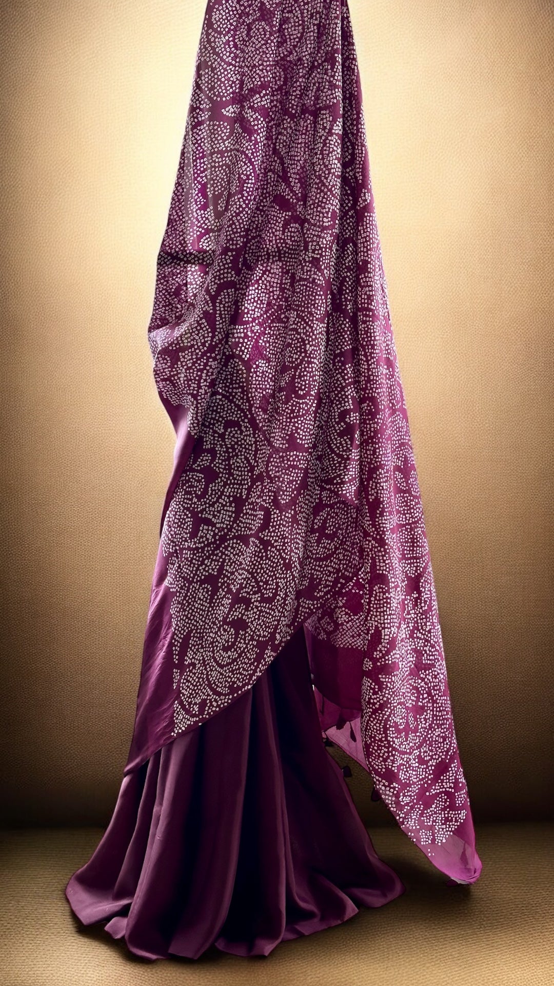 very-smart-and-stylish-habotai-silk-bandhani-saree-in-shades-of-plum