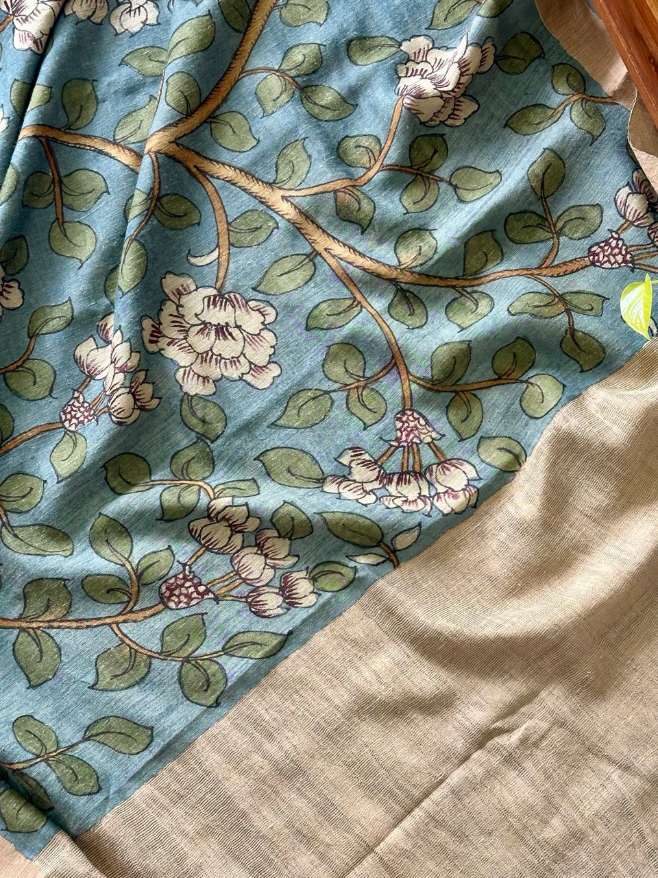 whispers-of-jasmine-handloom-matka-silk-floral-kalamkari-saree