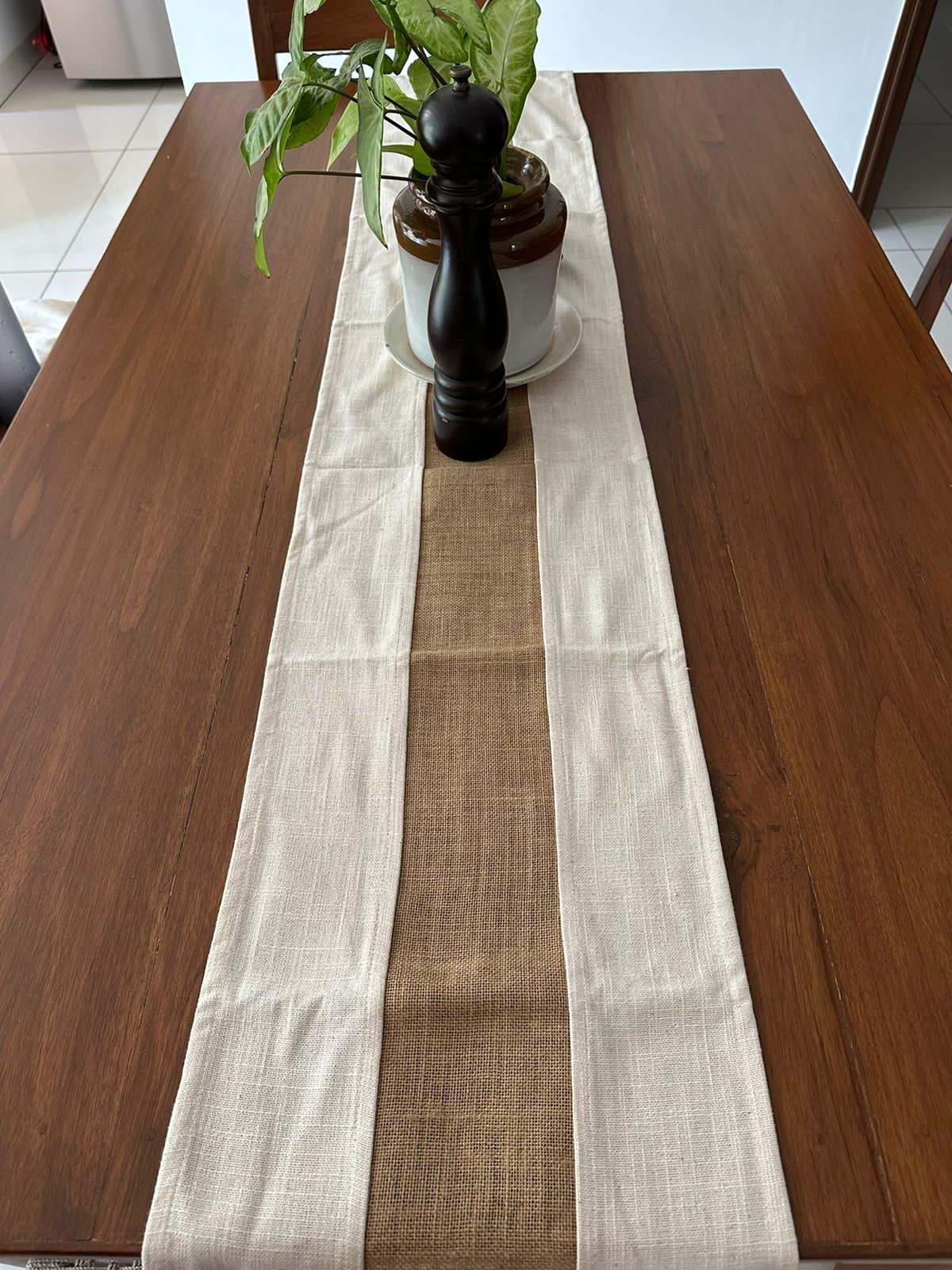 white-jute-table-runner-side-view