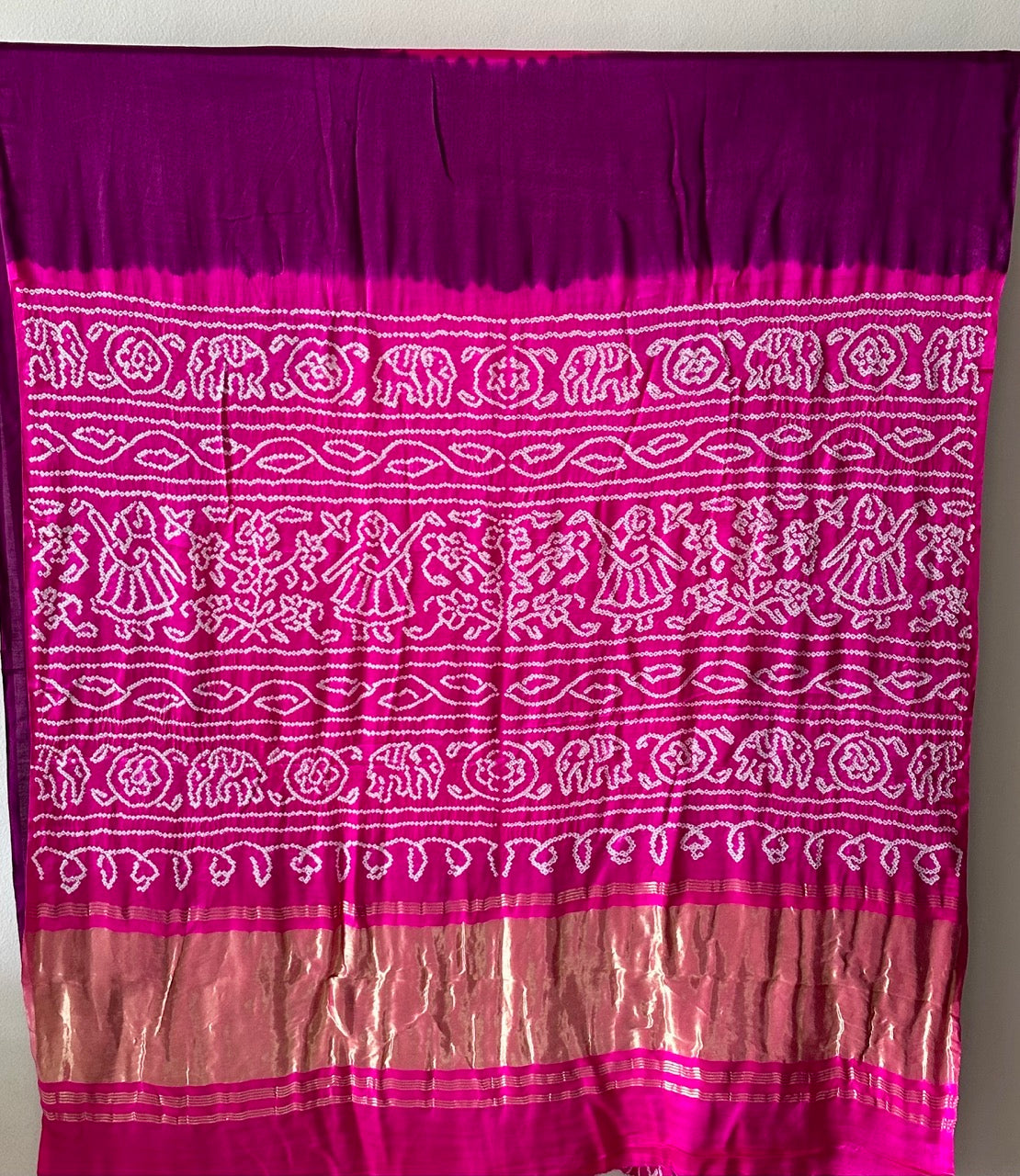 wine-magenta-and-pink-pure-gajji-silk-rasmandal-circle-bandhani-saree