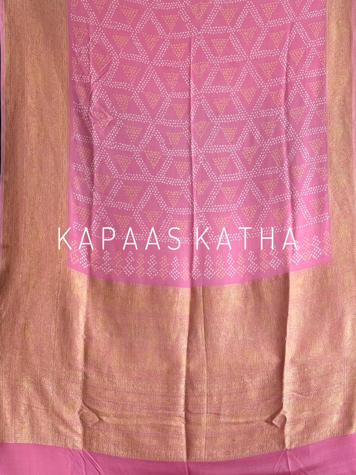 woven-gossamer-luxe-bandhani-banarasi-georgette-saree