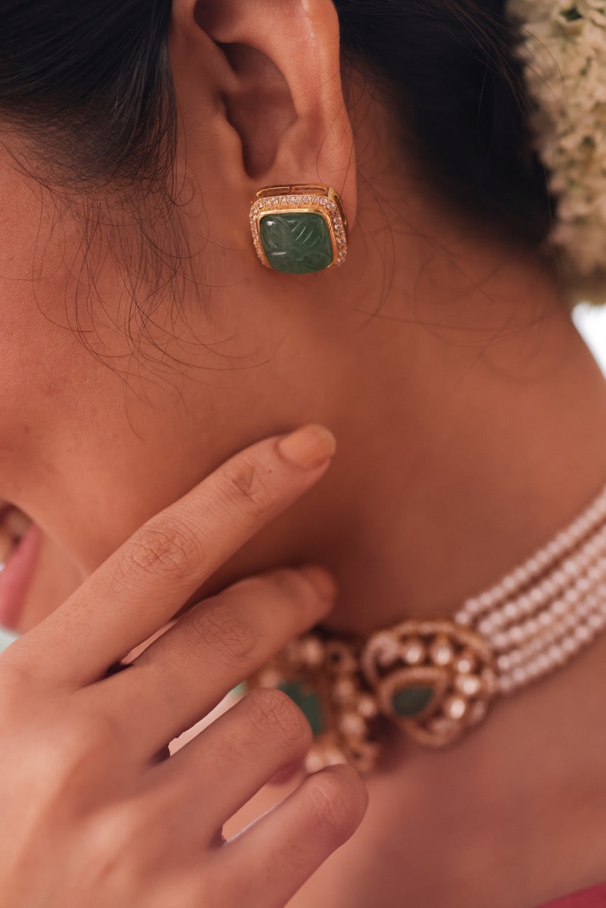 zehra-regal-moissanite-polki-92-5-silver-choker-set