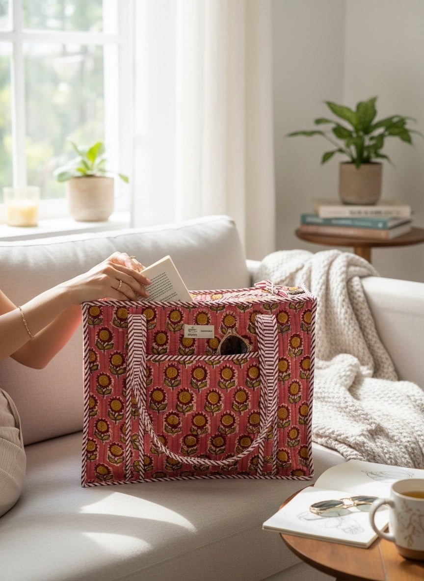 zippered-classic-floral-carryall-cotton-tote-bag