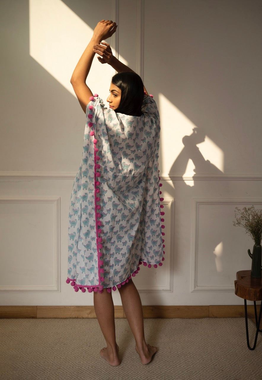 Printed Cotton Kaftan