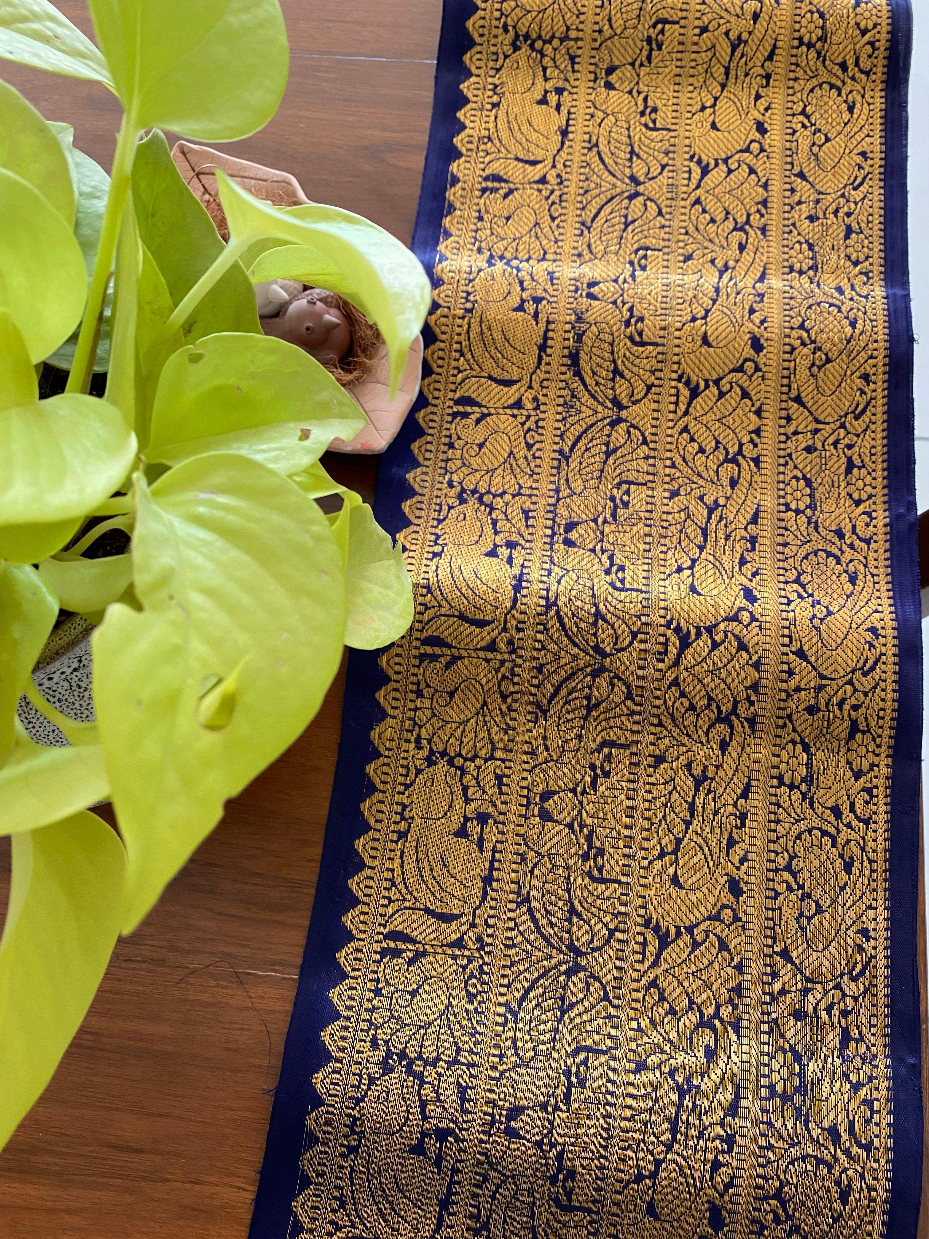 Pure Handloom Silk Kanjivaram Border (Price 1600 Per Meter)