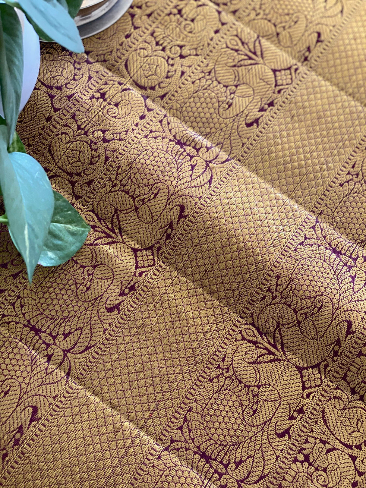 Brown Pure Handloom Silk Kanjivaram Border (Price 2100 Per Meter)