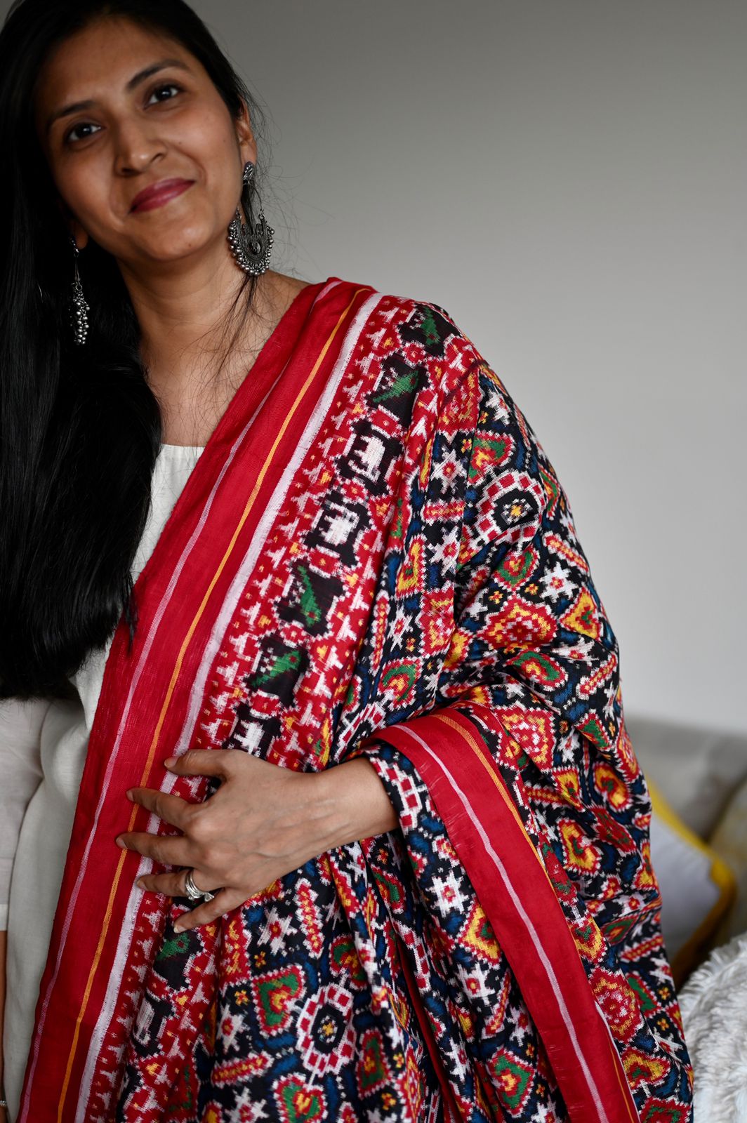 Pure Silk Double Ikat/Patan Patola Dupatta
