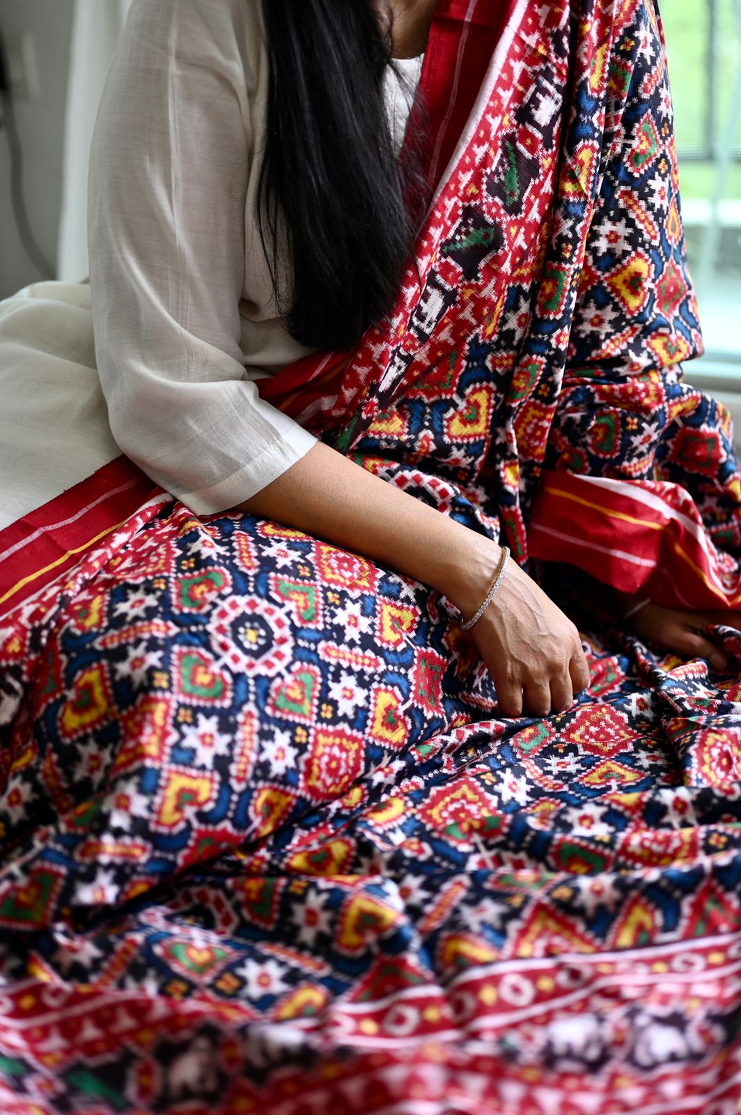 Pure Silk Double Ikat/Patan Patola Dupatta