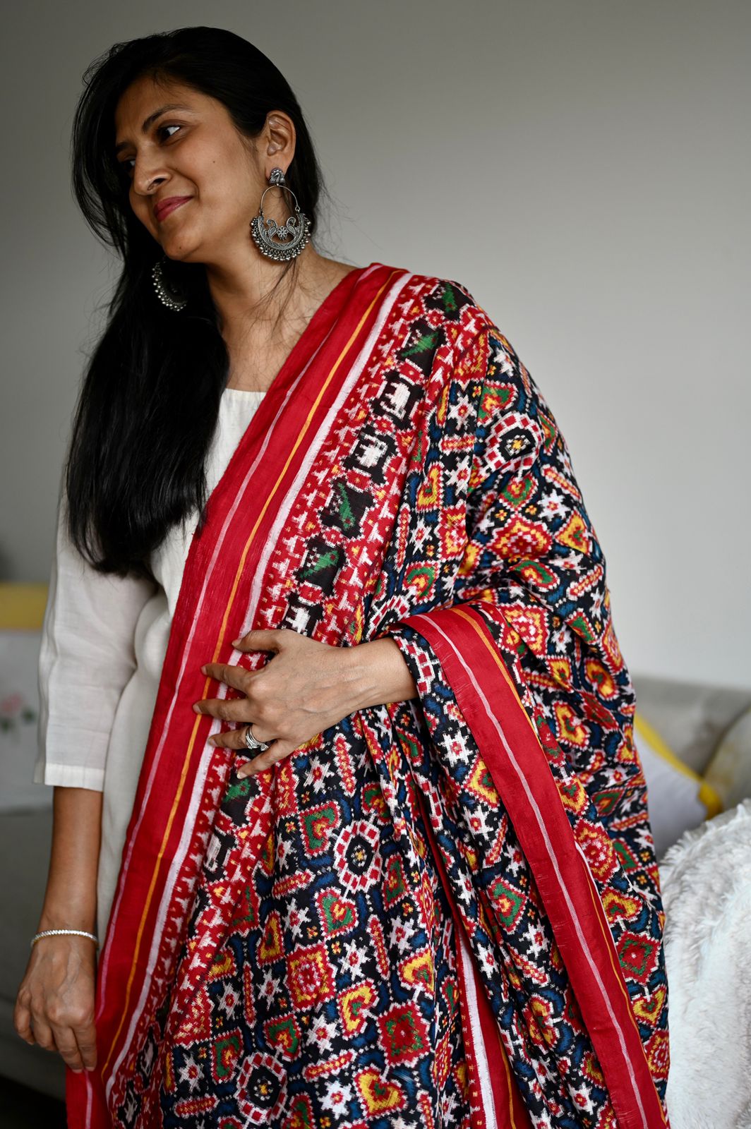 Pure Silk Double Ikat/Patan Patola Dupatta