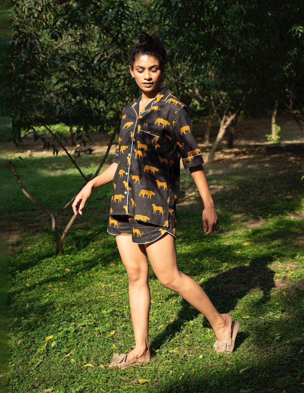 black-cotton-printed-night-suit-top-view