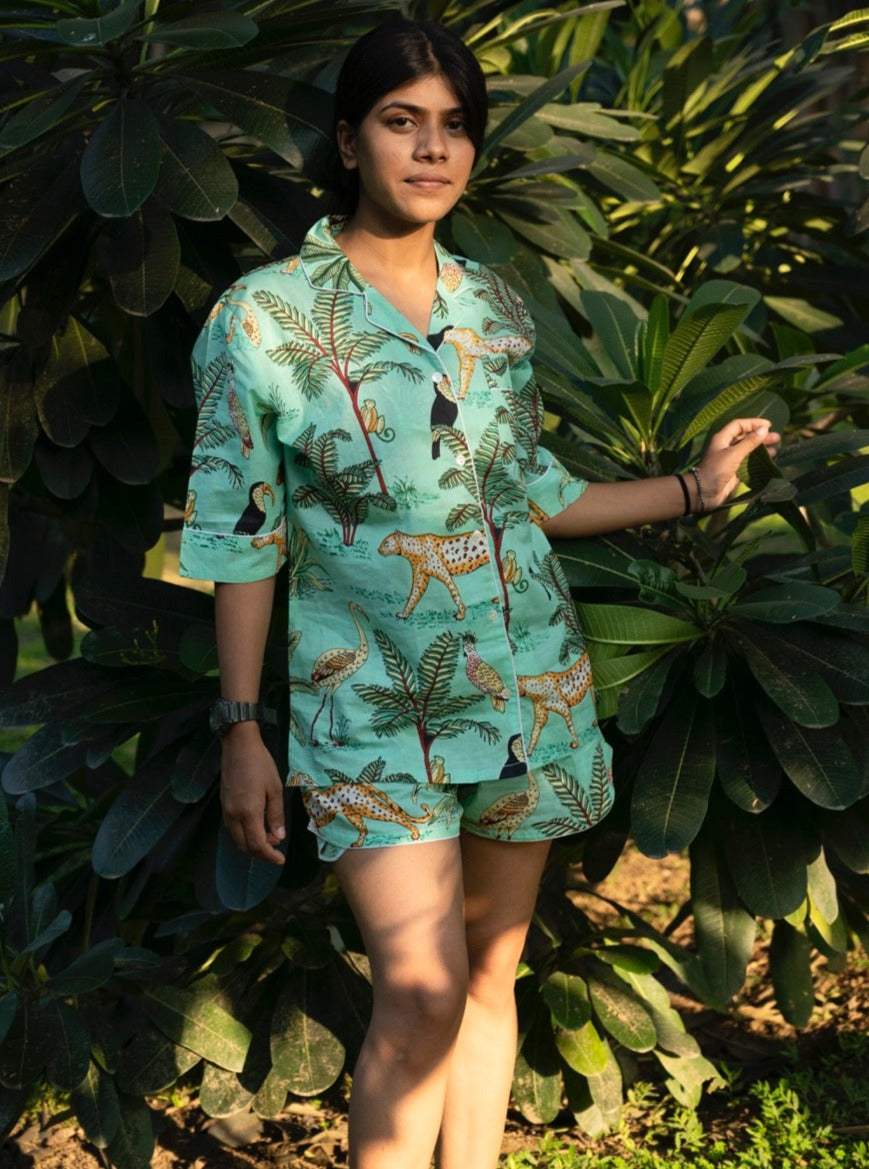 green-jungle-cotton-night-suit-full-display-view