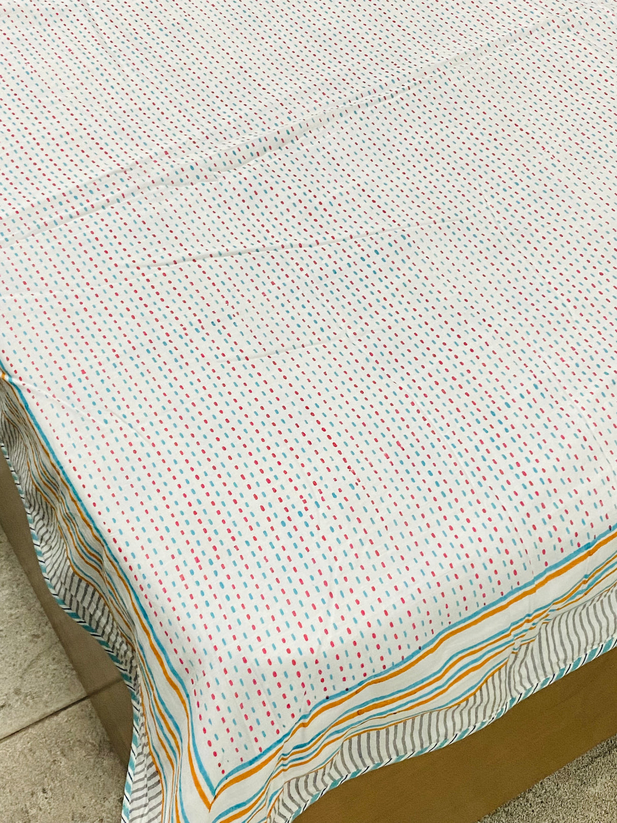 breathable cotton mulmul baby wrap animal print block printed Jaipur India