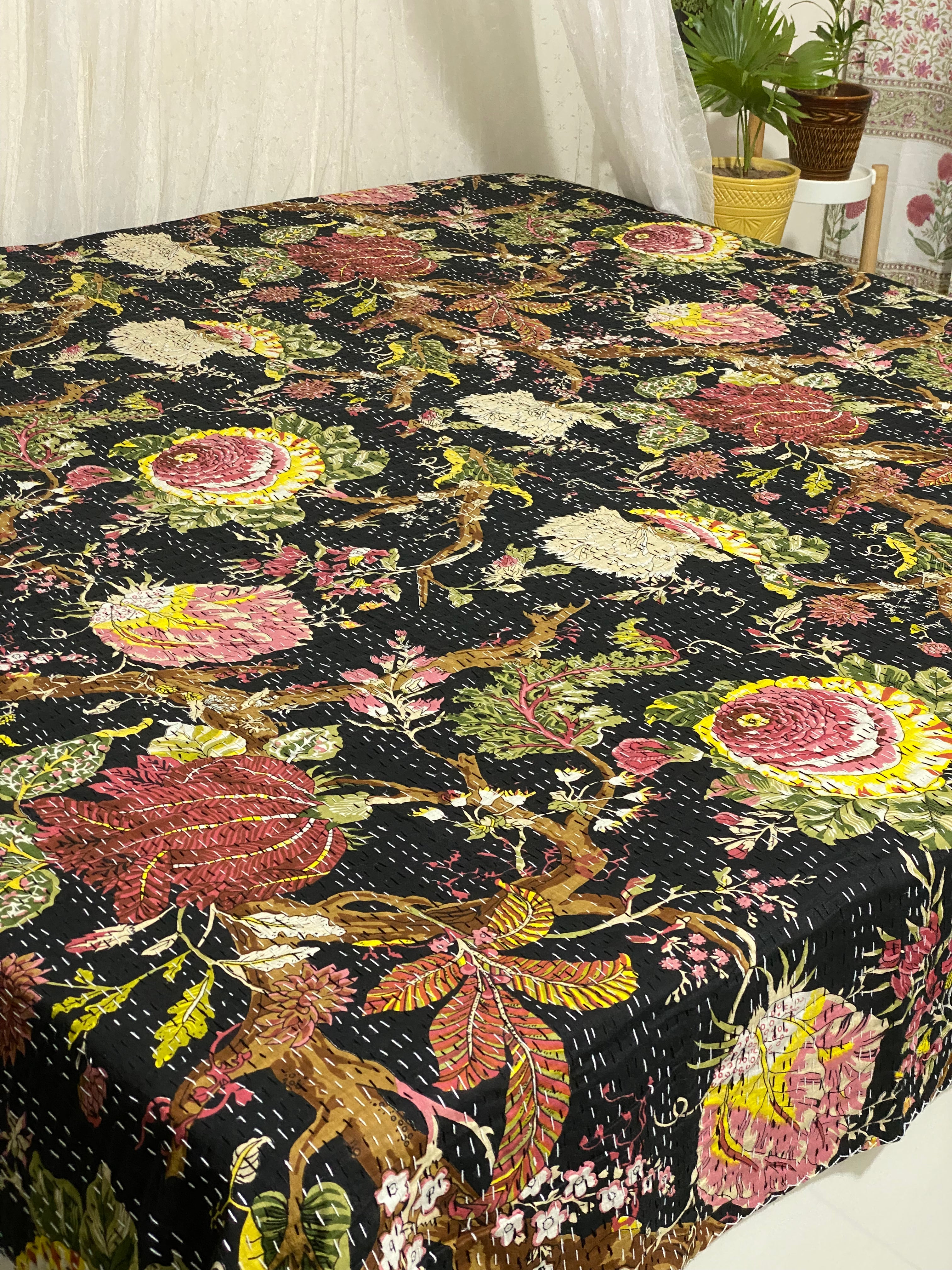 Kantha Bedcover- KING Size (108-108 inches)