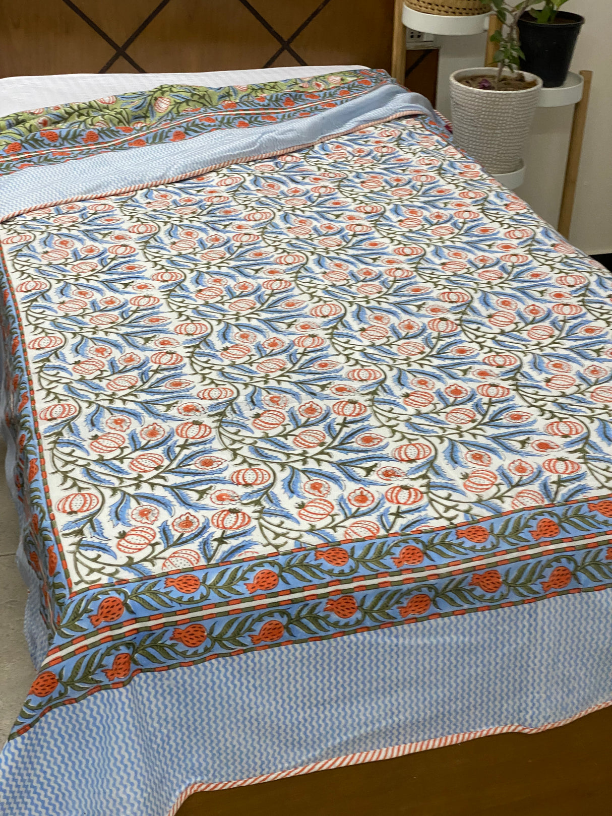 Blockprint Cotton Dohar