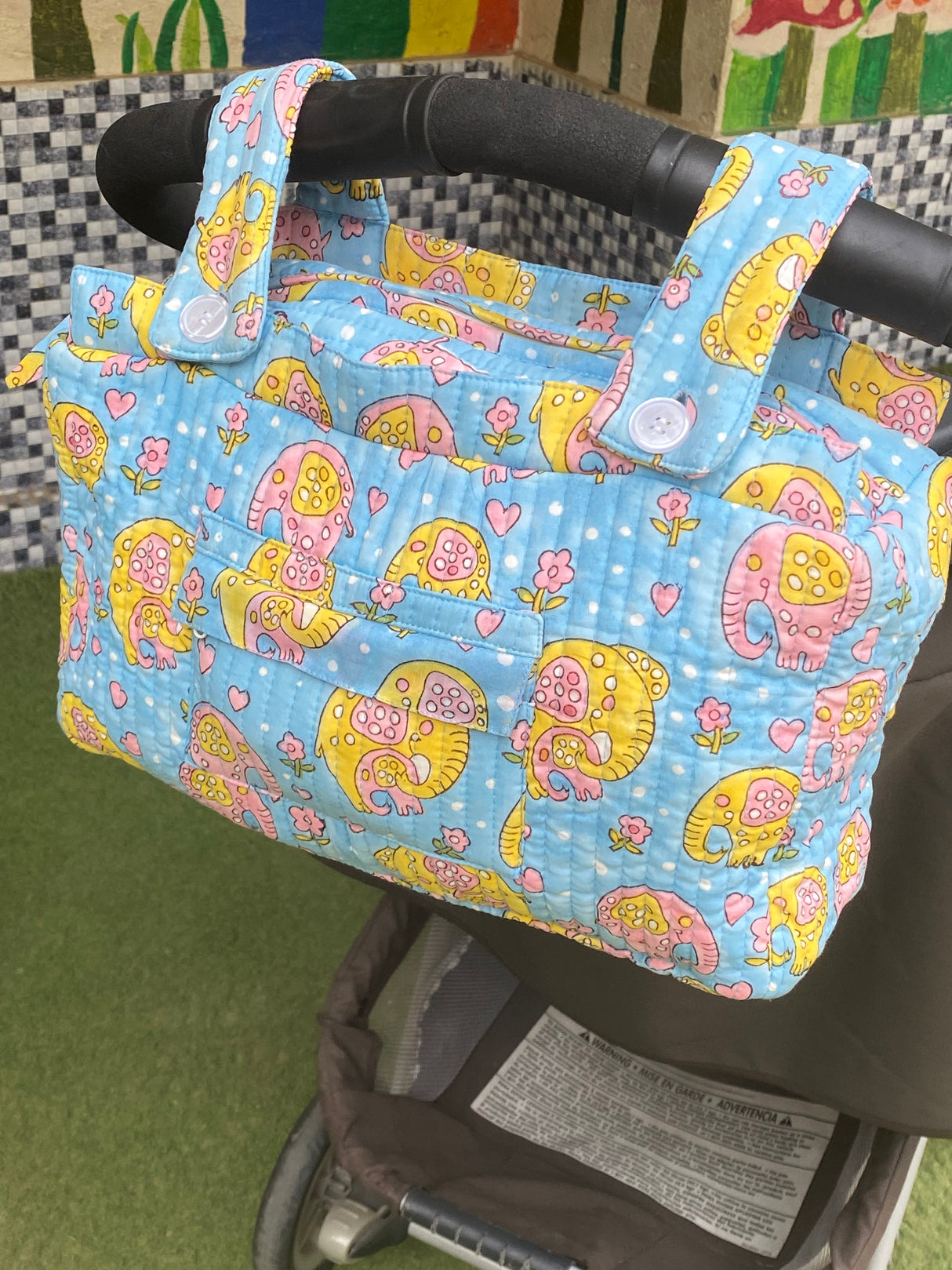 Stroller Organiser Bag- Quilted