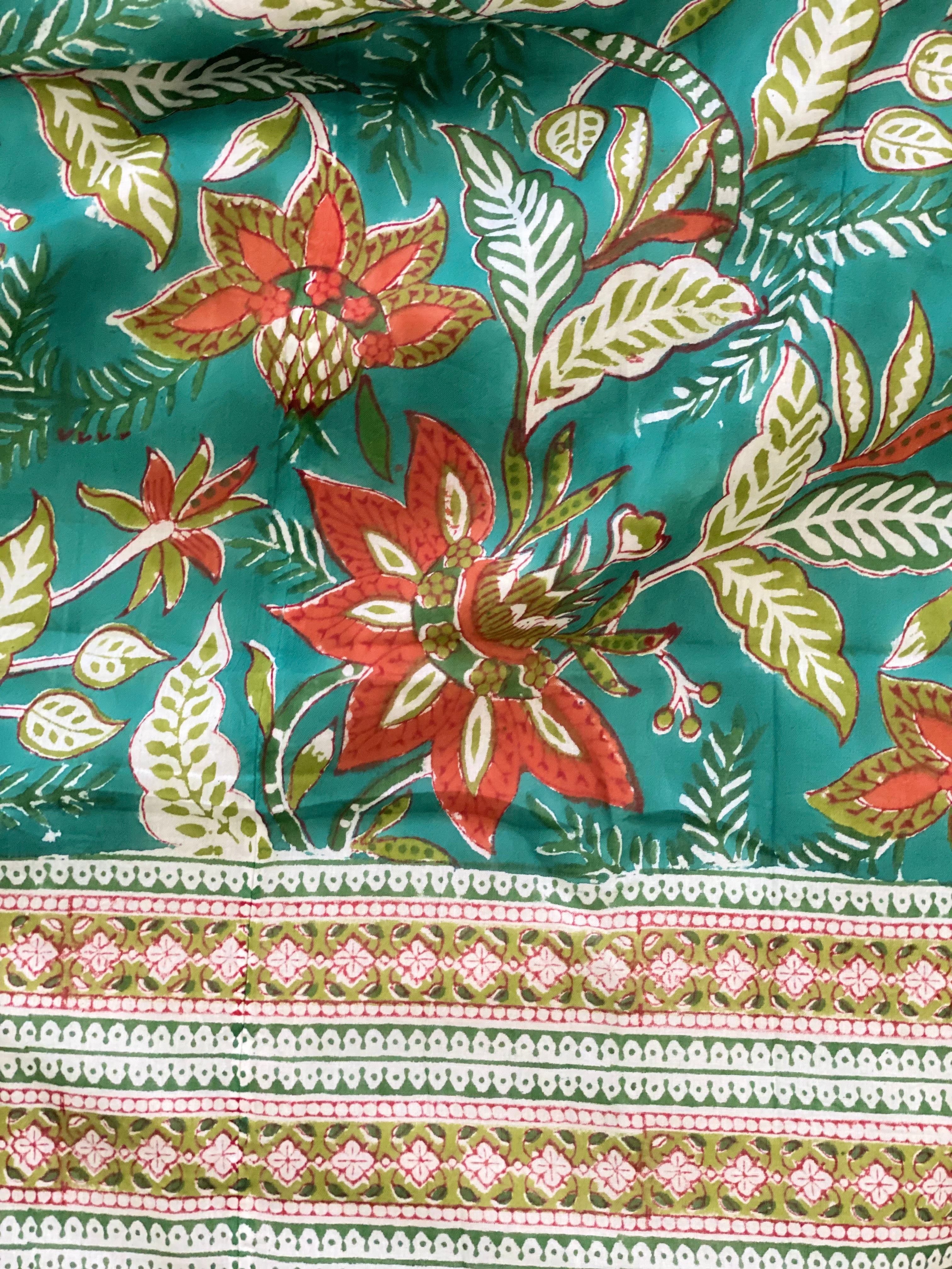 Blockprint Dohar- Single Size (90*60 inches)