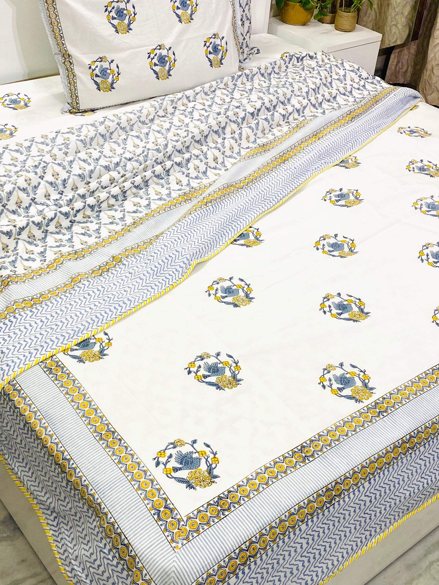 Blockprint Cotton Dohar