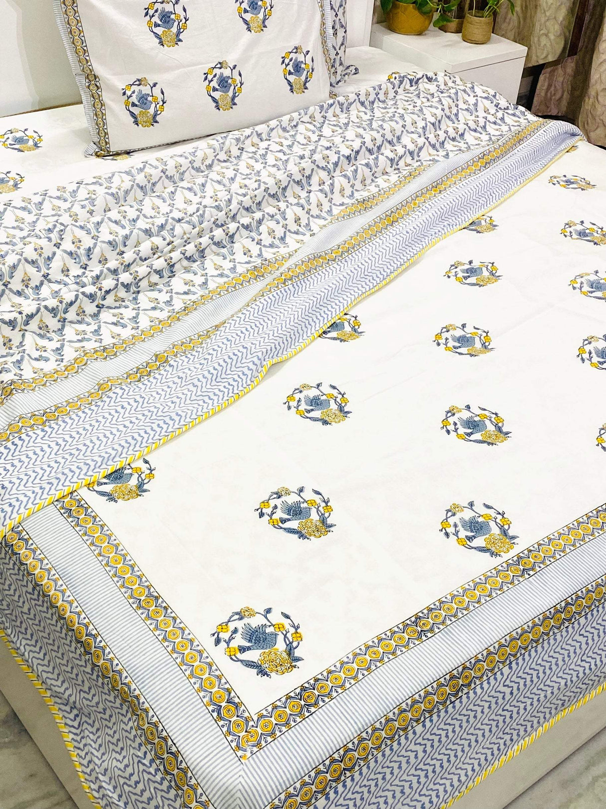 Blockprint Cotton Dohar