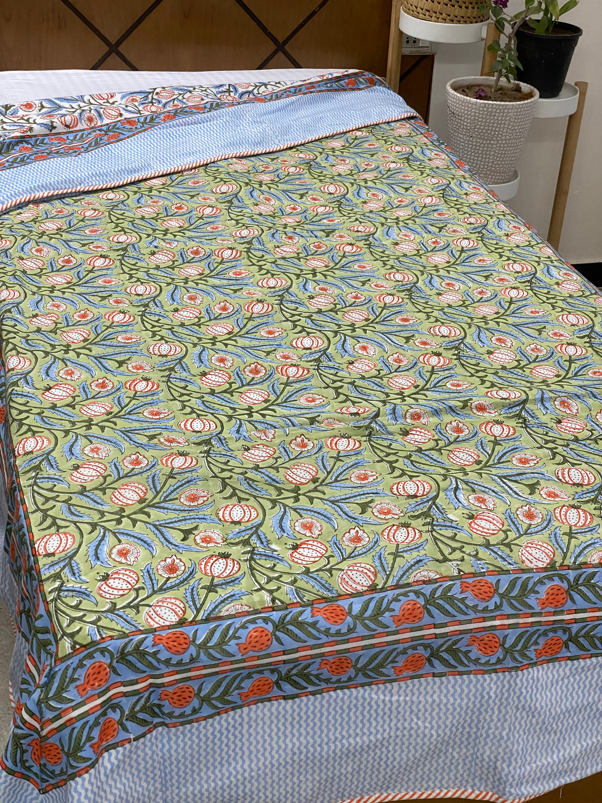 Blockprint Cotton Dohar