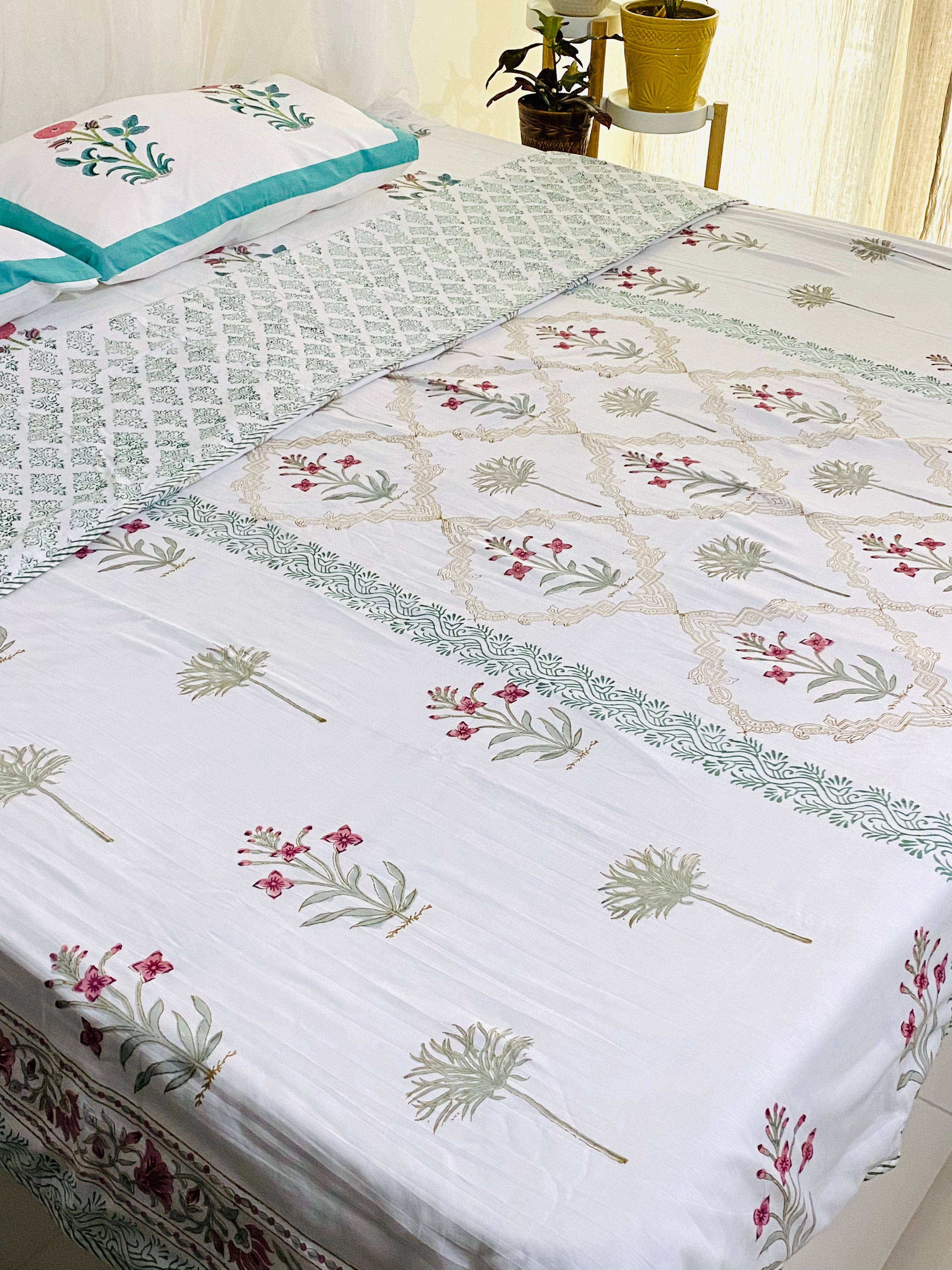 Blockprint Cotton Dohar- Double Size (90*108 inches)