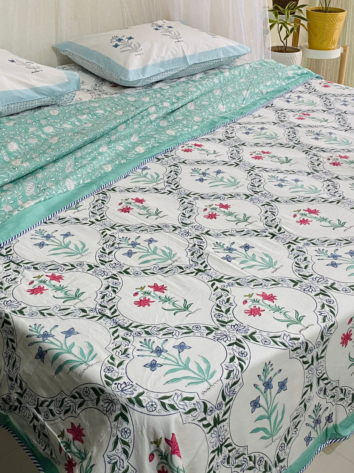 Blockprint Cotton Dohar