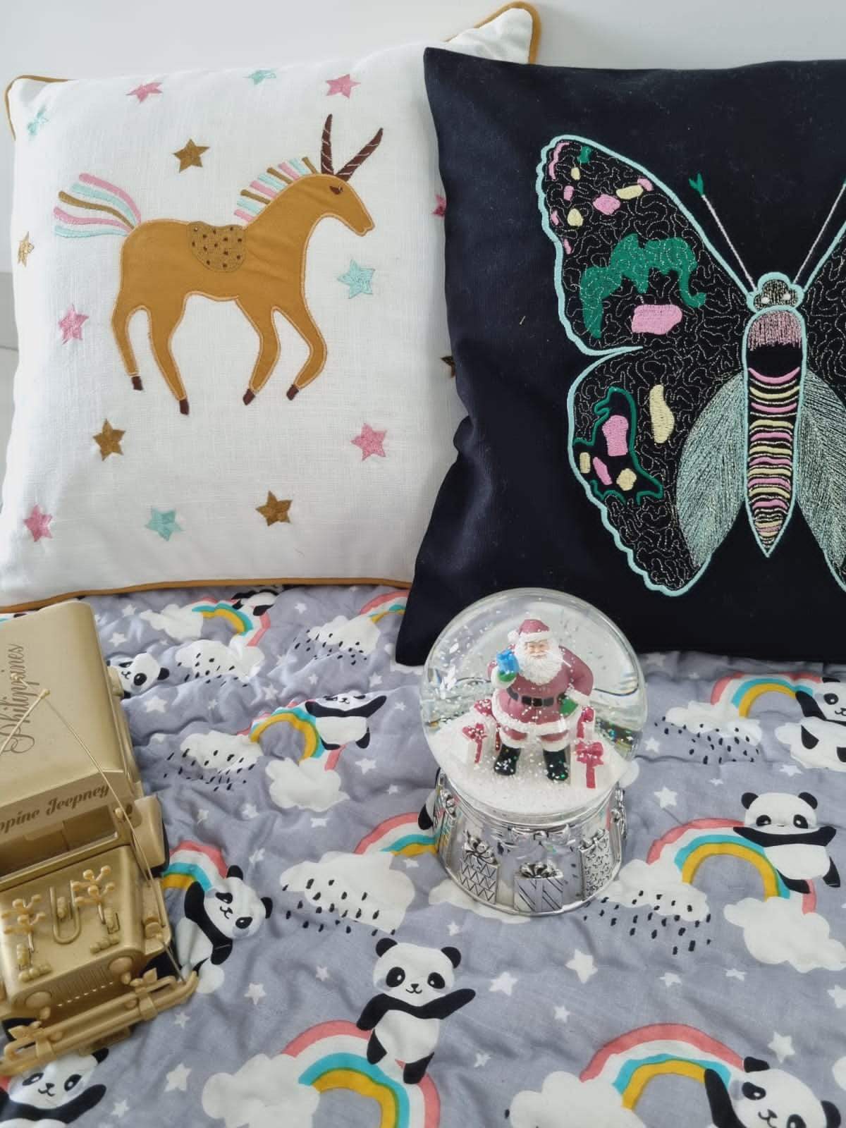 Unicorn Cotton Slub Cotton Cushion Cover- 16*16 inches