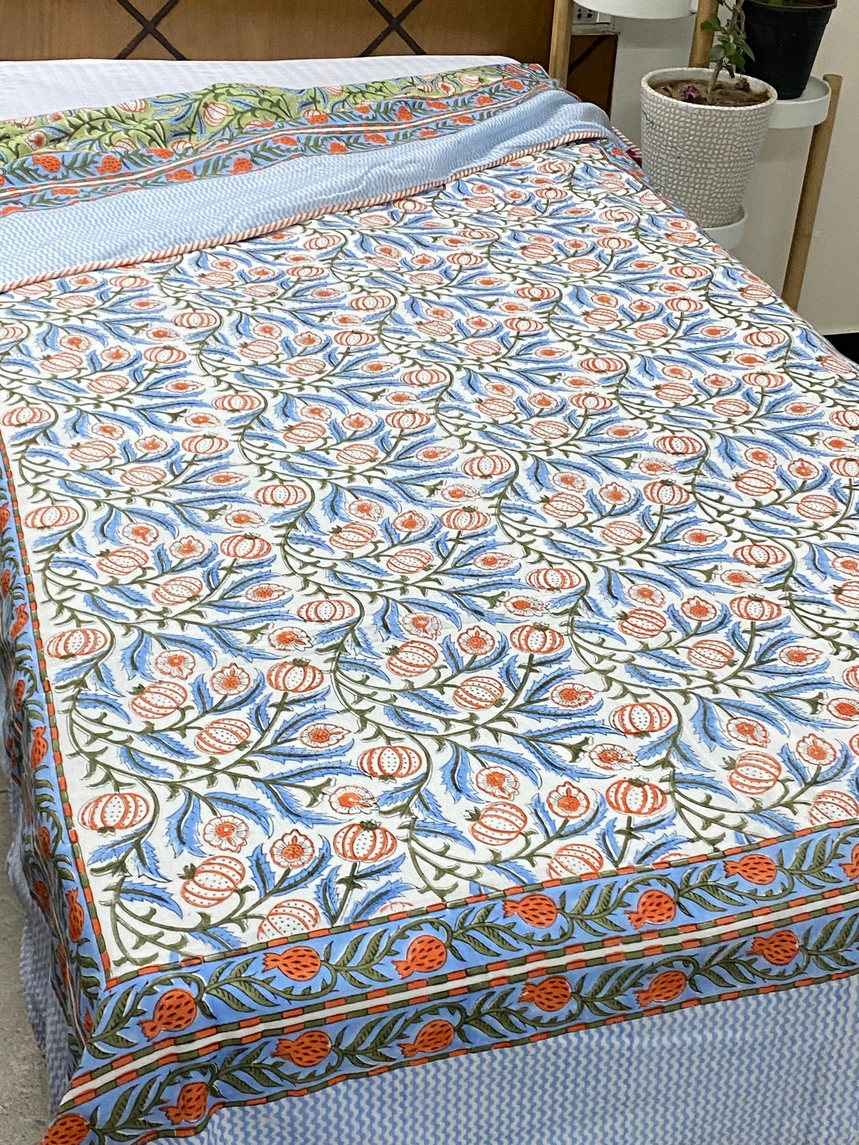 Blockprint Cotton Dohar