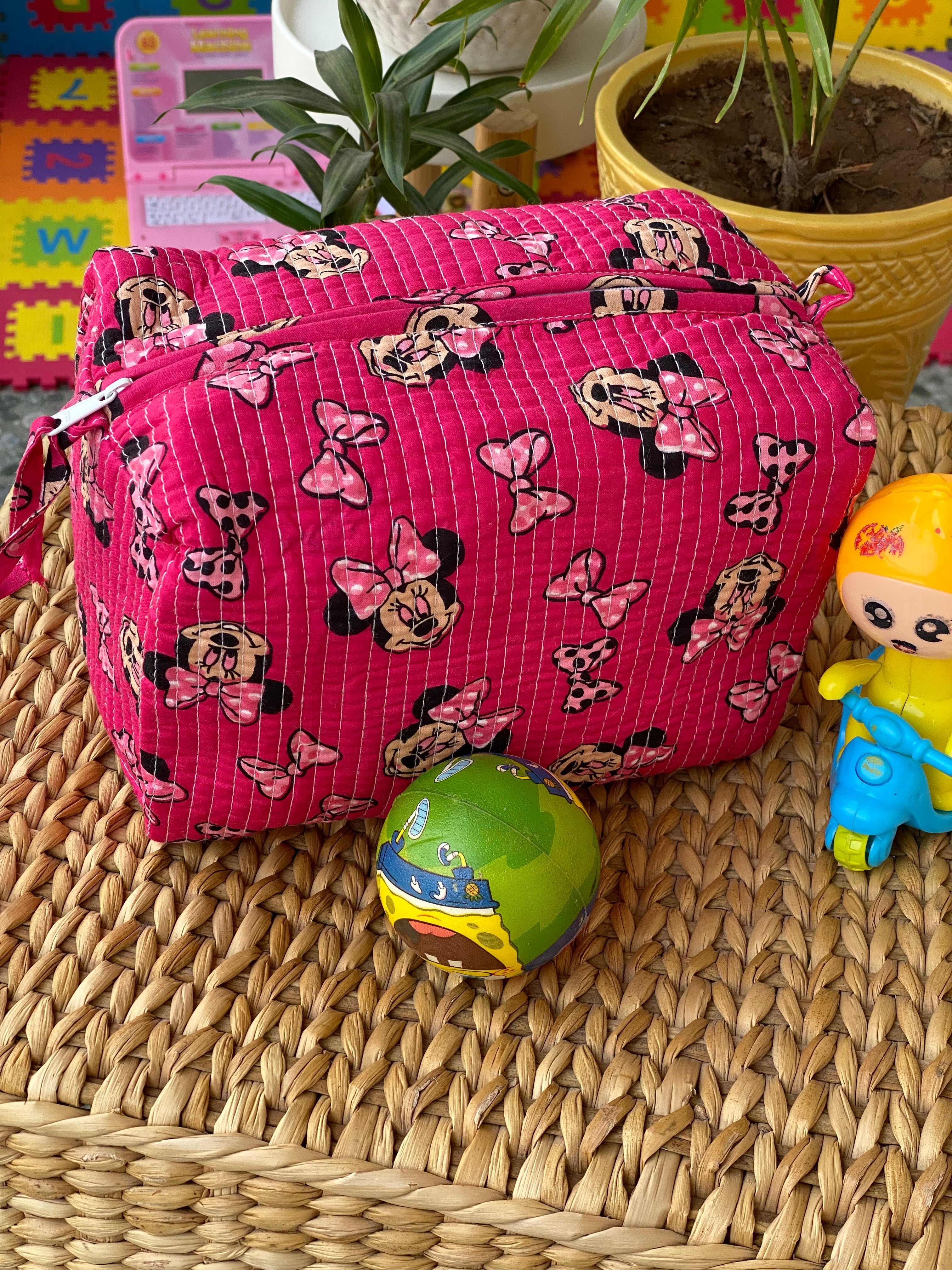 LARGE Multipurpose Quilted Pouch/ Bag